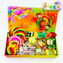 包邮创意特制波板棒棒糖果礼盒送小朋友孩儿童节生日定制玩具礼物