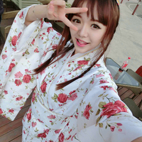 女士式日本和服浴衣睡袍传统长款居家cos装女正套装制服诱惑动漫
