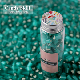 candy skill澳洲进口纯手工切片糖果 大圆高75g瓶装喜糖定制lab