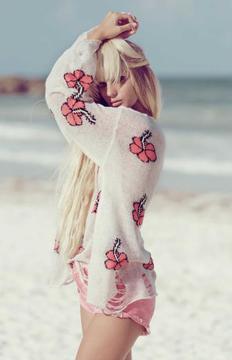 欧美新款沙滩衣连衣裙蕾丝海边度假沙滩裙针织薄款罩衫比基尼罩衫
