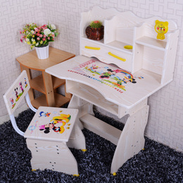 写字桌可升降书桌环保小孩学生课桌椅组合套装实木儿童学习桌包邮
