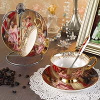 欧式陶瓷咖啡杯套装 花茶杯套装高档创意骨瓷英式下午茶红茶杯
