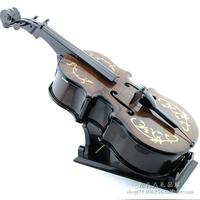 雷曼士50音木质音乐盒卡农小提琴模型八音盒刻字商务生日情人礼物