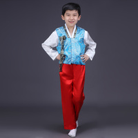 2015新款民族装鲜族服装 男韩服韩国表演服 精品儿童舞蹈服装服饰