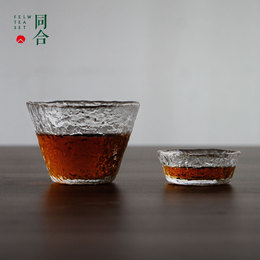 日本进口津轻小雪品茗杯功夫茶具初雪茶杯耐热小玻璃杯子水晶建盏