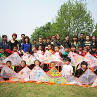 潍坊风筝正品DIY空白风筝儿童手绘画亲子教学创意风筝促销