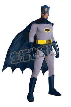 代购蝙蝠侠经典1966美元遗产成年男性Cosplay服装亚当西方万圣节