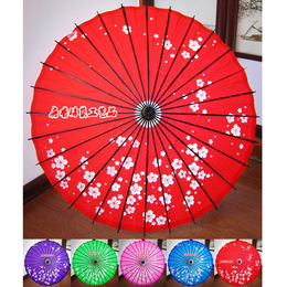 日式跳舞表演装饰纸伞/剑网三剑3七秀鹃啼红COS伞/红色梅花6色入