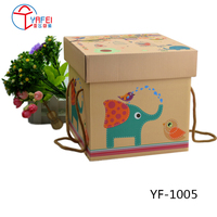 卡通生日礼物盒正方形礼品盒定做包装盒高档礼盒可订制创意礼物