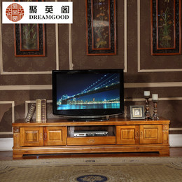 中式实木电视柜 现代中式新古典香樟木地柜 客厅家具储物柜 特价