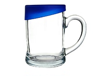 韩式潮人玻璃带盖水杯班尼带把啤酒杯大容量果汁杯茶杯单只装包邮