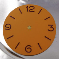 38.9 MM橘色刻度盘 适用于瑞士6497/6498机芯 手表配件 字面