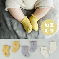 韩国新款冬季加厚毛巾儿童袜婴儿宝宝防滑袜子保暖毛巾松口男女袜