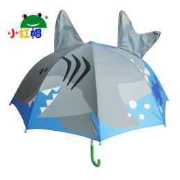 小红帽儿童晴雨伞 创意卡通伞 超轻长柄太阳伞防晒 开学礼物鲨鱼