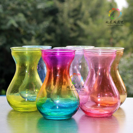【天天特价】新款彩色风信子种球玻璃瓶   绿萝瓶 透明玻璃花瓶