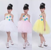 六一节目演出表演服装儿童公主裙蓬蓬纱裙晚礼服舞蹈女花童花瓣裙