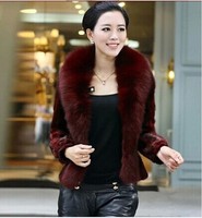 2015韩版 女士皮草外套新款 冬季仿狐狸毛水貂毛毛 短款 热卖