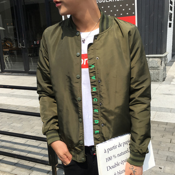 男士外套秋季2016新款飞行员夹克男薄款青年韩版修身棒球服外衣潮