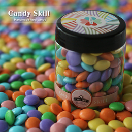 candy skill休闲零食巧克力豆 进口彩色糖果好吃的小零食特产怀旧