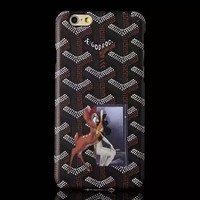 欧美潮牌GODROC苹果6plus手机壳小鹿goyard个性鲨鱼iphone6S硬壳