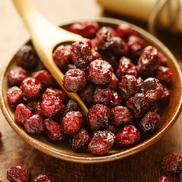 鹊草天然整粒蔓越莓 酸甜原味 特级即食烘焙原料蔓越莓干250g