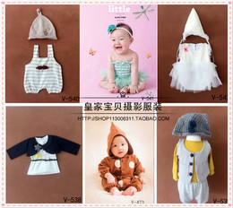 2016儿童新款摄影服装 影楼宝宝百天拍照相韩版造型童装写真衣服