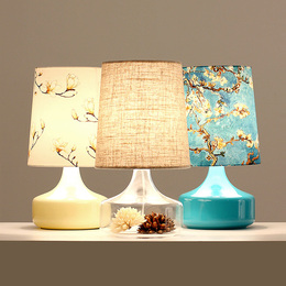光年灯饰 玻璃台灯卧室床头灯创意简约现代北欧田园中式时尚设计