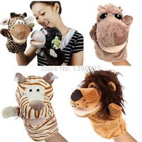 Lovely Kids Baby Plush Toy Hand Puppets Farm Animals ZOO Lea