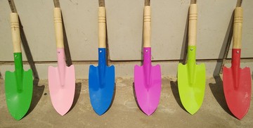 园林工具 三件套装 铲耙锹沙滩玩具小铲子儿童玩沙玩具铁质挖沙铲