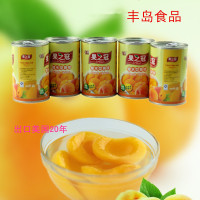 果之罐黄桃罐头水果罐头糖水型黄桃绿色罐头畅销美欧一件5罐包邮
