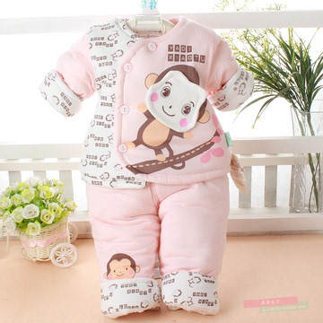 婴儿棉衣男女宝宝冬季小棉袄0-3-4-5-6-7-8个月婴幼儿棉衣套装