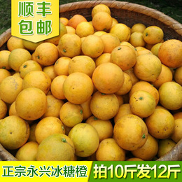 中国十大名橙湖南永兴冰糖橙新鲜水果有机甜橙现摘现卖10斤装橙子
