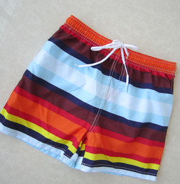 2016新款夏季三口亲子装沙滩裤