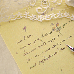 洛丽塔 浪漫复古淡雅信纸信封套装 唯美碎花信笺表白告白情书礼物