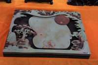 四宝斋石茶盘 天然紫袍玉带石 端 歙 手工砚雕52厘米功夫茶具茶海