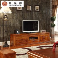 中式实木电视柜 现代中式新古典香樟木地柜 客厅家具储物柜 包邮