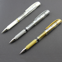 正品 日本三菱UM-153高光笔（金银白）黑卡纸专用白笔1.0mm签字笔