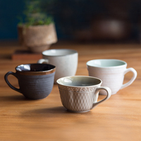 陶瓷杯子马克杯复古茶杯创意水杯牛奶早餐杯咖啡杯简约小号马克杯