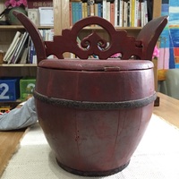 清民国茶叶保温桶 木桶 装饰桶 收纳桶