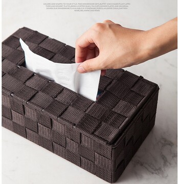 美式简约纸巾收纳盒 客厅用创意抽纸餐巾纸收纳盒 宜家面巾收纳盒