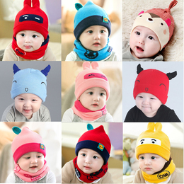 春秋冬季0宝宝套头帽3纯棉6幼儿12个月1新生儿帽子2初生婴儿胎帽
