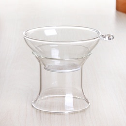 耐热玻璃茶壶茶漏茶滤网透明玻璃功夫茶具茶道配件隔茶叶滤茶器