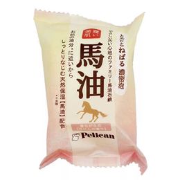 日本Pelican马油天然洁面皂80g 细致毛孔温和保湿无添加（现货）