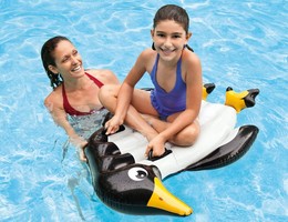 INTEX正品儿童浮排 水上充气床 动物浮排 打水板冲浪板 浮床包邮
