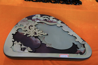 石茶盘 天然紫袍玉带石 端 歙 手工砚雕56厘米功夫茶具 茶海茶盘