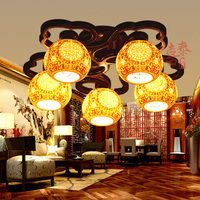 喜泰中式灯具古典吸顶灯仿古创意现代陶瓷吸顶灯客厅卧室书房灯