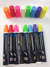 恒祺晟led荧光板专用荧光笔6mm手写发光荧光标记笔POP可擦水彩笔