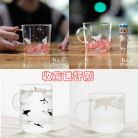 tuuli和风樱花系列 耐热耐高温水杯创意zakka日式早餐牛奶玻璃杯