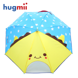 hugmii儿童雨伞新款可爱卡通防晒防紫外线晴雨伞遮太阳伞长柄伞