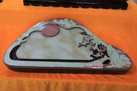 四宝斋石茶盘 天然紫袍玉带石 砚雕 端 歙65厘米石茶海 功夫茶具